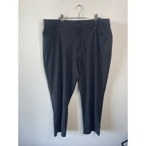 VRST Mens Black 40x30 Athletic Fit Performance Golf Pants